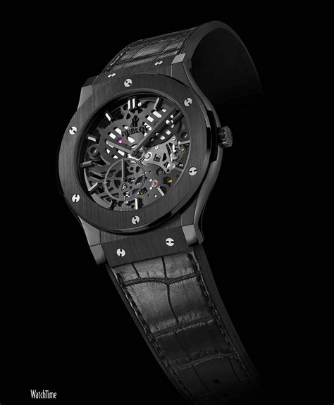 black hublot|Hublot all black watch.